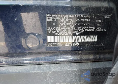 2023 Toyota Rav4 Xle from USA, damaged, VIN 2T3W1RFV7PW271657